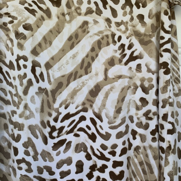 Chicos Asymmetrical Animal Print Top - size Small - Picture 3 of 7